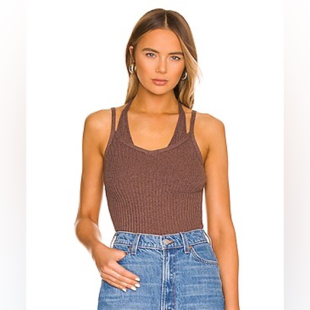 Pistola (Revolve) Louise Halter - Tank Vest Top Linen Blend- NWT